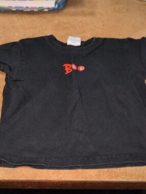 ❤️‍🔥10/$10❤️‍🔥 Vintage Boys Target Black 'Boo' Graphic T-Shirt Size 4T